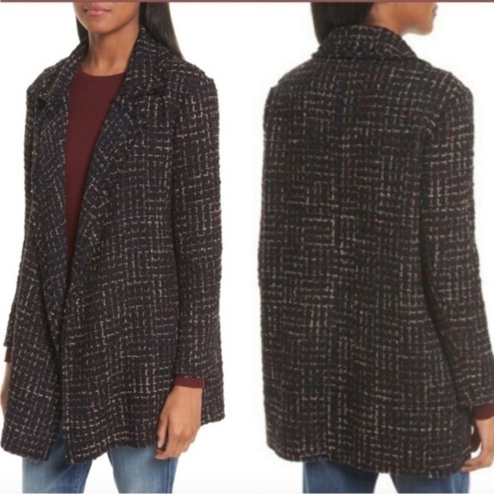 ▶️ Theory ◀️ Clairene Tweed Boucle Jacket size Large